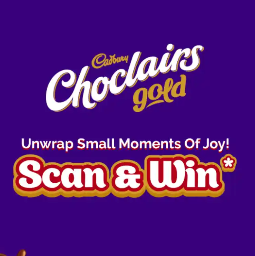 Cadbury Choclairs Gold Scan and Win Assured Upto Rs.200
