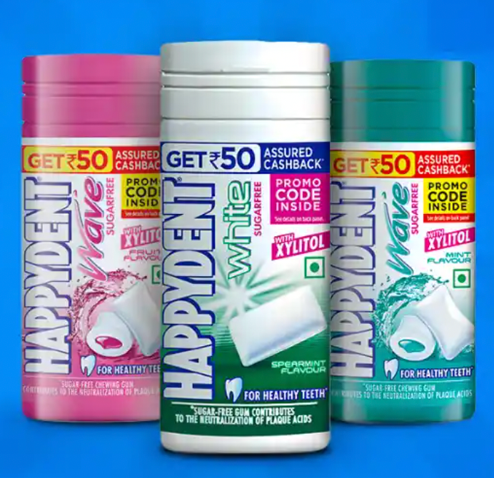 Happydent Get Assured ₹50 Cashback on Each Pack