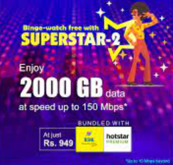 BSNL SuperStar Plans With FREE Hotstar, ZEE5, SonyLiv etc