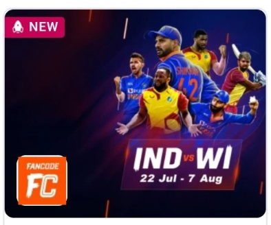 FanCode Free Subscription for 1 Month | Ind vs Wi T20 Live