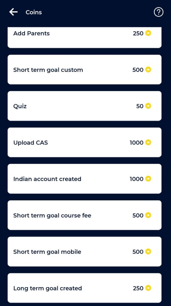 EduFund App Get Coins