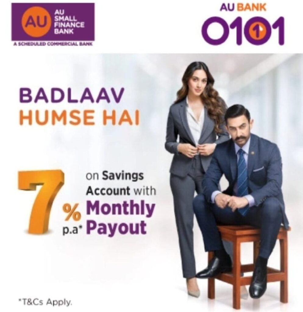 AU Bank Loot | Get ₹100 Amazon Vouchers / Month
