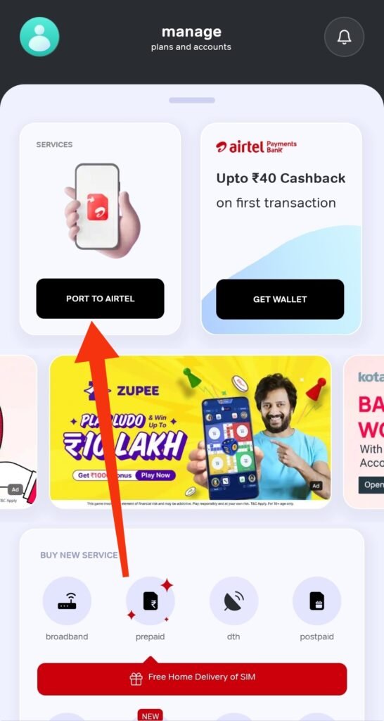 Port to Airtel