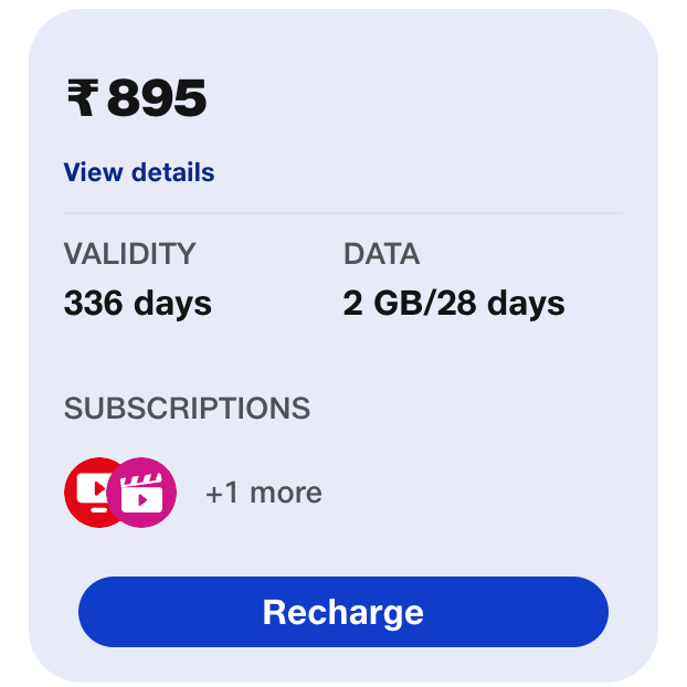 Jio 895 Plan - 2GB/m + Unlimited Calls With 336 Days Validity
