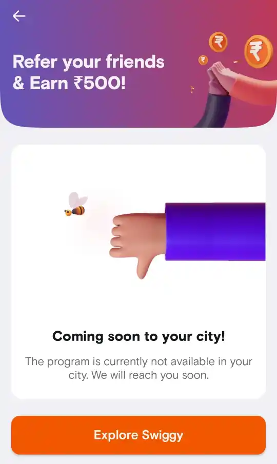 swiggy Maximum ₹500 Per