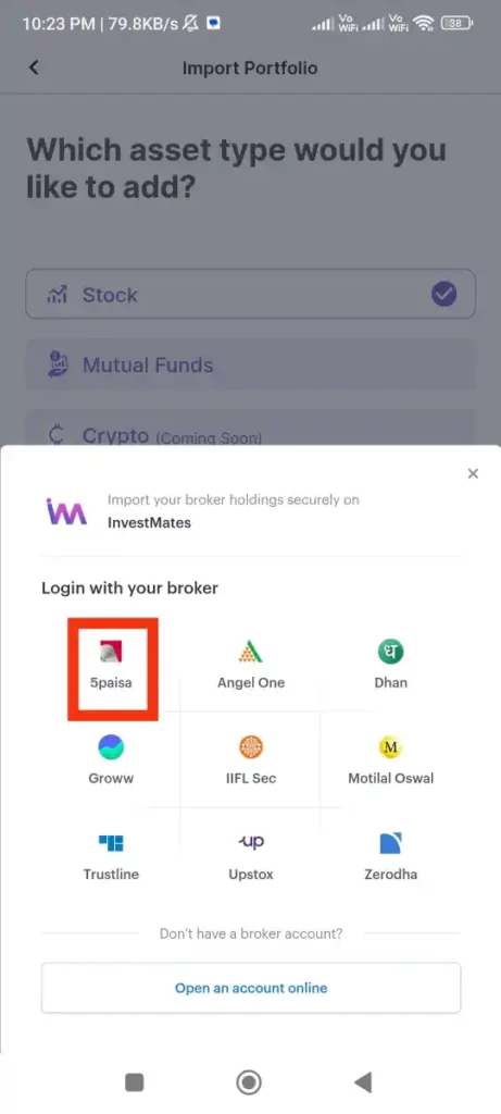 Link Your Stock Account