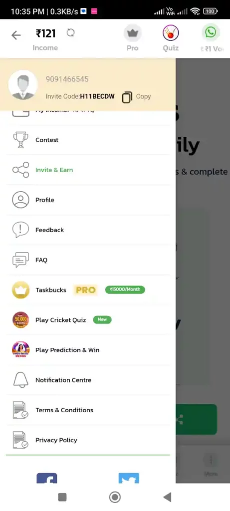 TaskBucks Referral Code -