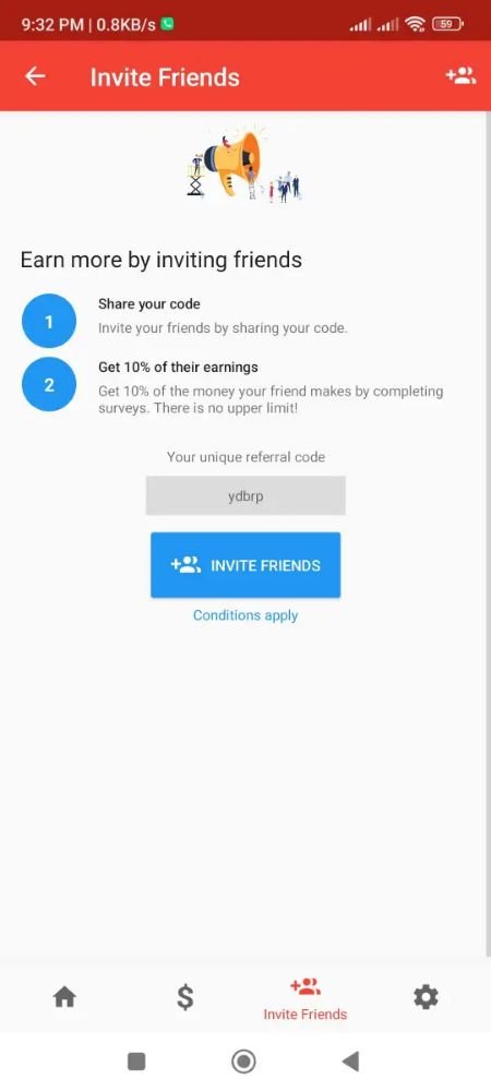 Refer Your Friends and You will Earn 10% of the Income they Make