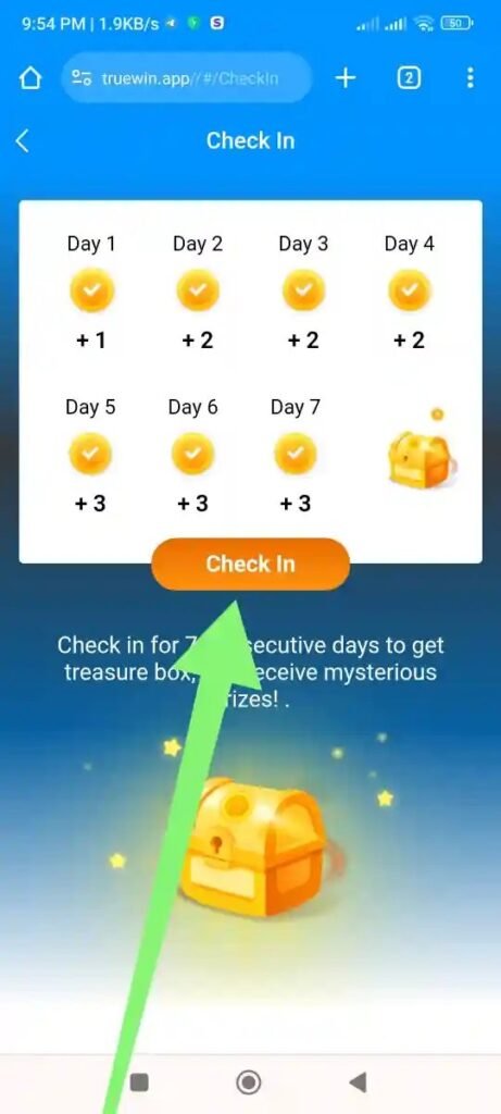 Claim +₹1 Daily Checkin Bonus