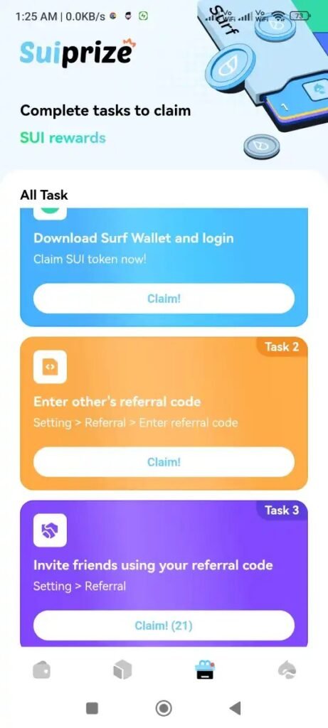 Surf Wallet Referral 3rd Option ???? Box Icon