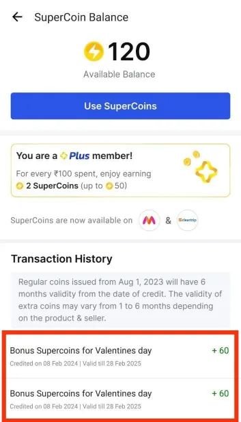 Added 60 + 60 Supercoin