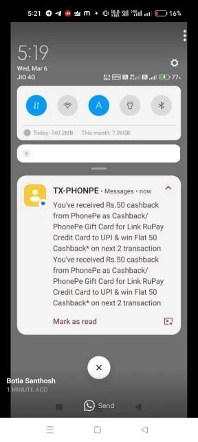 ₹50 Cashback Instantly